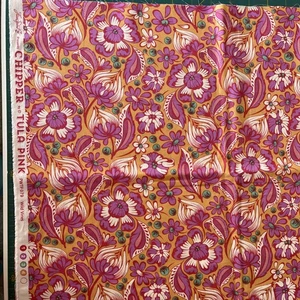 Tula Pink FreeSpirit Chipper Wild Vines Sorbet OOP Fabric 33" X WOF - Picture 1 of 4
