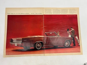 1963 Print Ad The 1964 Pontiac Le Mans Convertible Wide-Track Family Budweiser - Picture 1 of 8