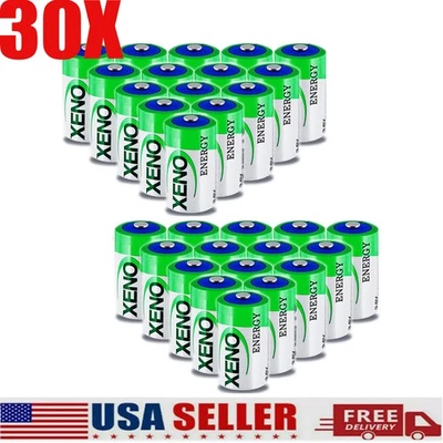 ✦30pcs XLP-050F / XL-050F 3.6v 1/2 AA Battery 1200MAH ER14250 Li-ion Battery - Image 1 of 4