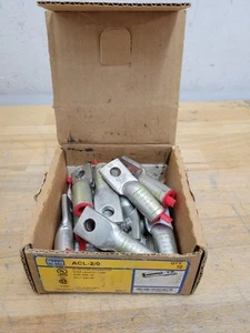 Ilsco ACL-2/0 Aluminum Comp Connector, Single Hole, Size 2/0, Bolt Size 3/8" - Picture 1 of 7