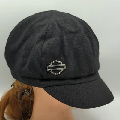 Gorra Harley Davidson Capitanes Negra Ajustada Talla XL Gorra Moto Mezcla Lana Foto 1 de 4