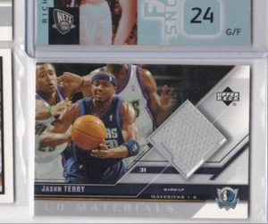 JASON TERRY 05-06 UPPER DECK-UD MATERIALS GAME USED WARM UP CARD-GRAB IT NOW! - Picture 1 of 23