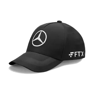 Gorra de equipo Mercedes AMG Petronas F1 Fórmula Uno George Russell negro sombrero de piloto - Imagen 1 de 4
