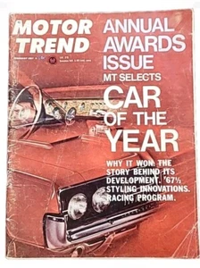 MOTOR TREND MAGAZINE-FEBRUARY 1967-ANNUAL AWARDS ISSUE/CAR OF THE YEAR/COUGAR - Picture 1 of 5