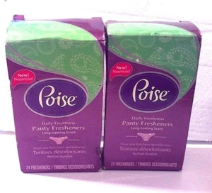 Poise Panty Fresheners For Daily Freshness Long-Lasting Scent (2 Pack) 22 EACH - Picture 1 of 4