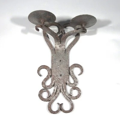 Aplique francés pesado vintage de hierro forjado, forjado a mano, estilo “Riviera francesa” Foto 1 de 4
