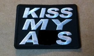 Kiss My Ass bestickter Biker Patch - Bild 1 von 1