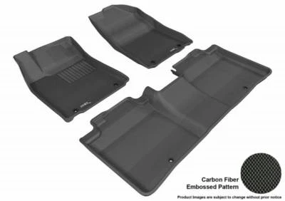 3D MAXpider 2013-2017 Fits Lexus ES350 1st Row 2nd Row Floor Mat Black - Image 1 of 4