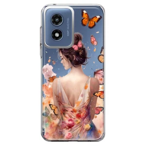 Mundaze Case for Motorola Moto G Play 4G 2024 Waterpaint Butterfly Girl - Picture 1 of 6