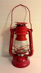 Vintage Winged Wheel Lantern No. 400 Red Kerosene Oil Lamp Japan - Picture 1 of 21