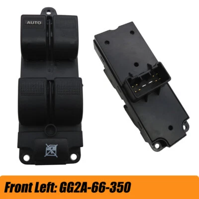 Interruptor de ventana principal eléctrico 10 pines delantero izquierdo para Mazda MPV 2001-2006 626 1998-2002 Foto 1 de 4