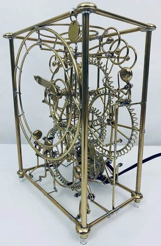 Gordon Bradt Kinetico Studios 6 Man Clock Sculpture  Restored-Certified  VIDEO Cover