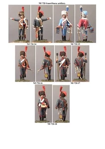 VID soldiers - NF-72I Guard mounted artillery, France, 1805-1815 60 mm metal kit - Picture 1 of 19