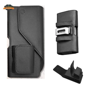 Horizontale Leder Universal Tasche 2in1 Dual Handy Holster mit Airpods Halter - Bild 1 von 5