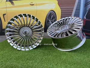 Ruedas cromadas estilo Maybach 4 x 20 pulgadas 5x112: se adaptan a Mercedes-Benz Clase S - Imagen 1 de 19