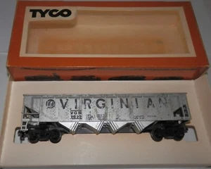 Tyco HO Scale Weathered Virginian 2610 4-Bay Non-Operating Hopper #344C - Picture 1 of 6