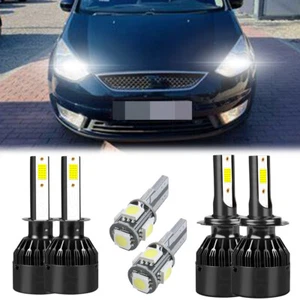 FOR Ford Galaxy MK2 2006-2015 H1 H7 Super White LED Headlight Bulbs 501 477 6x - Picture 1 of 10