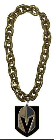 VEGAS GOLDEN KNIGHTS 10 INCH FANCHAIN 3D FOAM MAGNET NECKLACE *NEW* Cover
