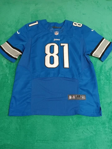 Nike On Field NFL Detroit Lions Calvin Johnson #81 Men's Stitched Jersey Size 48 Cover