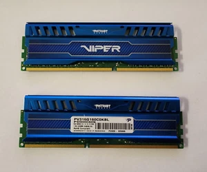 PATRIOT VIPER III 16GB (2X8GB) DDR3 1600MHz PC3-12800 1.5V PV316G160C0KBL - Picture 1 of 2