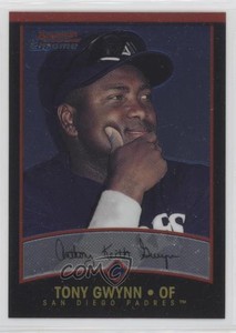 2001 Bowman Chrome Tony Gwynn #21 HOF