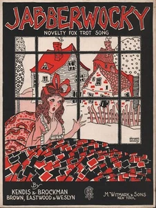 Jabberwocky - 1921 - Novelty Fox Trot Song - Sheet Music - Picture 1 of 2