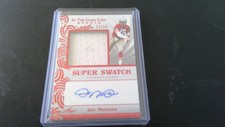 2022 Leaf In The Game Used Super Swatch Signatures Red #1 Joe Montana #19/50