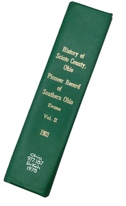 Libro HC reimpresión unigráfica 1903 Pioneer Record History Southern Ohio Scioto 1975 - Imagen 1 de 9