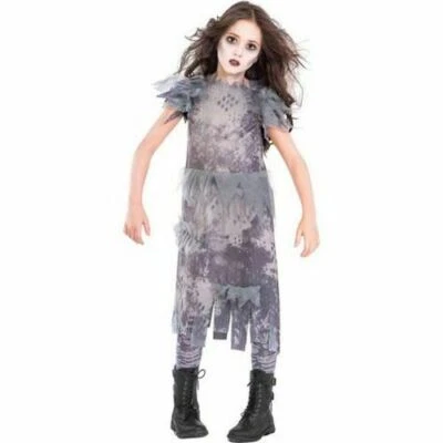 Ghostly зомби платье девочек маленький 4-6 костюм на костюм самостоятельно - Изображение 1 из 4