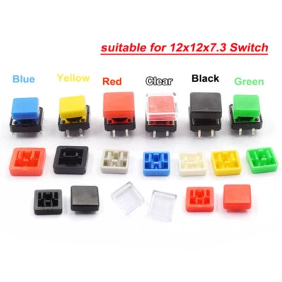 10x10 12x12 Tactile Push Button Switch Caps for 12x12x7.3mm Squar Tactile Switch - Image 1 of 4