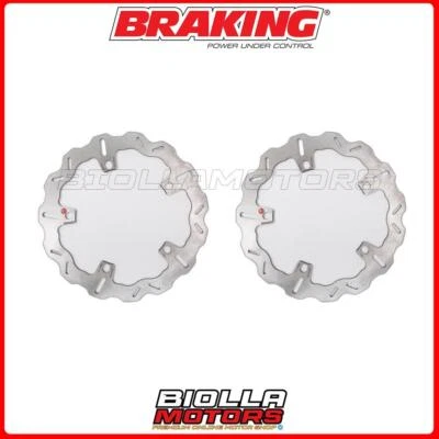 KIT DISCHI FRENO ANTERIORE BRAKING BMW K 1300 S 1300 2010 - [WAVE FISSO] 2xWH700 - Image 1 of 4