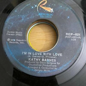 Kathy Barnes - I'm in Love with Love / Mr. Dreamweaver REP-021 45rpm sehr guter Zustand + R36 - Bild 1 von 2