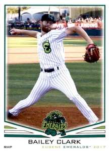 2017 Eugene Emeralds Grandstand #10 Bailey Clark Asheville North Carolina Duke
