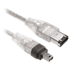M24 FireWire Anschlusskabel IEEE 1394 Kabel 6 pol auf 4 pol Stecker Mini DV PC