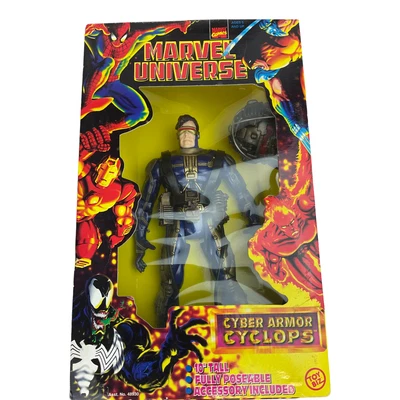 Figura de 10 pulgadas Cyber Armor Cyclops del universo Marvel 1998 Foto 1 de 4