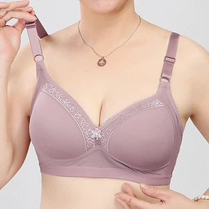 Reggiseno 36-46 C non imbottito lingerie coppa minimizzatore coppa completa reggiseni senza fili comodo - Foto 1 di 25