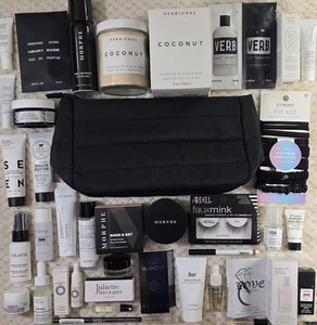HUGE NEW MIXED MAKEUP & SKINCARE LOT 33 pcs Sephora Ulta Morphe Tula Verb Mario - Picture 1 of 24