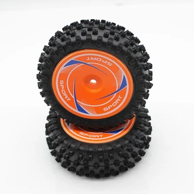 2 Stück 1:12 Vorderradreifen Gummireifen für Wltoys 124010 Crawler-Modell - Bild 1 von 4