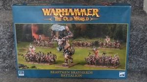 Games Workshop Warhammer The Old World Beastmen Brayherds Battalion Army Box New - Picture 1 of 6