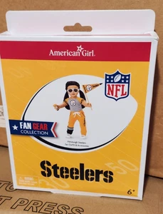 Vestito bambola American Girl 18" nuovo con scatola Pittsburgh Steelers Fan Gear collezione NFL - Foto 1 di 2