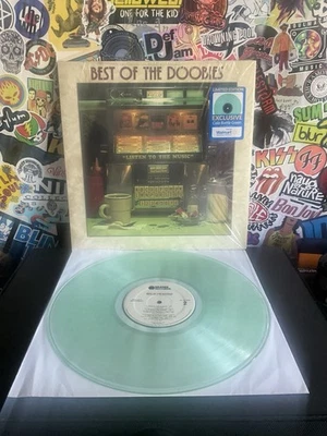 THE DOOBIE BROTHERS Best Of VG++ COKE BOTTLE GREEN VINYL W/HYPE STICKER - Image 1 of 2