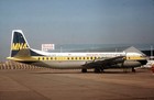 Aircraft Slide - Merpati Nusantara Vanguard PK-MVD @ LHR 1974   (A002)