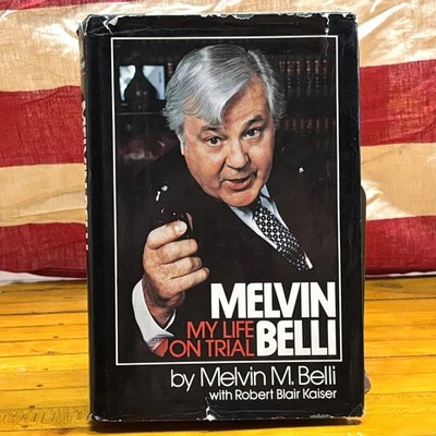 MELVIN BELLI flamboyant lawyer My Life on Trial signed 1976 courtroom autograph - Image 1 of 3