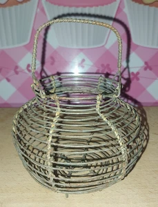panier à salade / oeufs ANCIEN - PETIT MODELE 13 cm - Foto 1 di 3