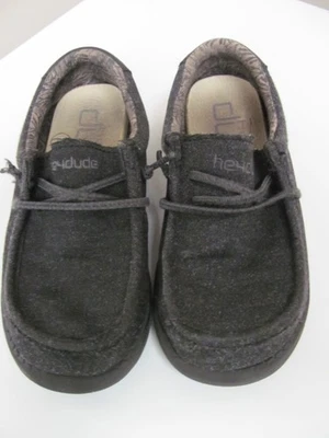 Hey Dude Wally Boys Black Size 12 Laced  Slip-on Shoes - Image 1 of 4