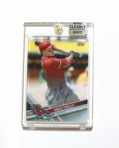 Mike Trout 2017 Topps Clearly Authentic Auto Sealed #CAUU-MTR Angels MVP - Picture 1 of 2