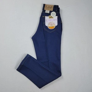Vintage Lee Riders Misses Jeans Size 10 Petite Blue Straight Leg Classic Fit - Picture 1 of 17