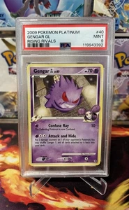 PSA 9 Gengar GL Lv.65 Platinum 40/111 Rising Rivals 2009 Pokemon TCG - Picture 1 of 2