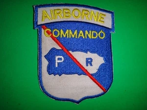 Company E, US 65th Infantry Regiment AIRBORNE COMMANDO "P R" Puerto Rico Patch - Picture 1 of 3