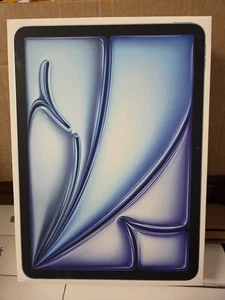 New 2025 iPad Air 11 Inch M3 128GB BLUE Wi Fi Sealed MC9Y4LL - Picture 1 of 2